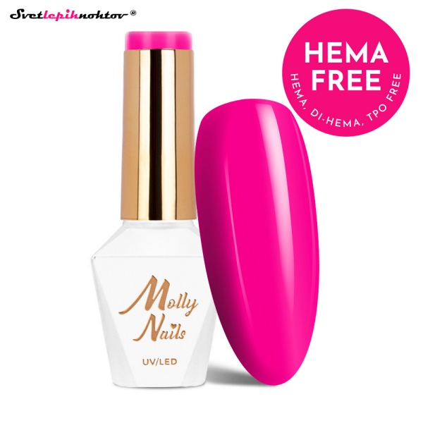 MOLLY NAILS PINK gel lak 723 - Pink Tulip