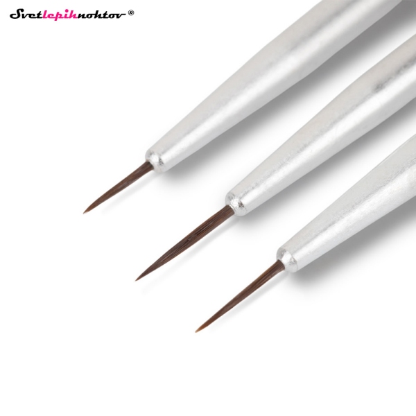 SET čopičev za NAILART - TRIO