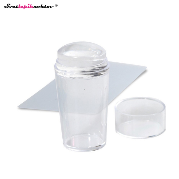 STAMPING set - CLEAR, set štampiljke in strgala za stamping
