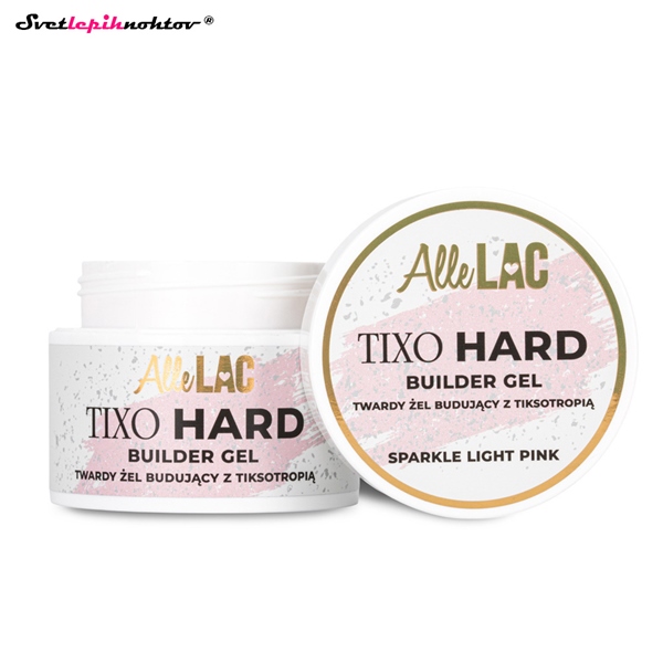 TIXO HARD gradilni gel - Sparkle Light Pink