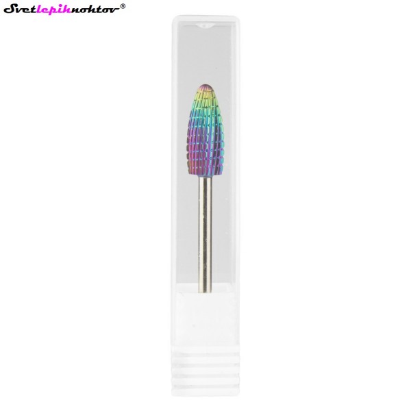 Karbidni brusilni nastavek, veliki ovalni stožec, za odstranjevanje gela in akrila