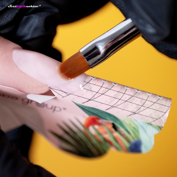 Čopič za gel gold, raven, št. 6