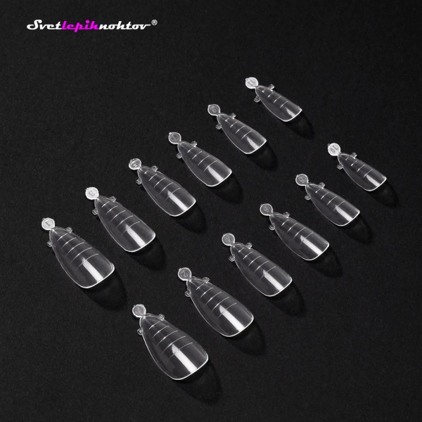 DUAL FORM, konice za podaljševanje nohtov, 120 kom, mandelj