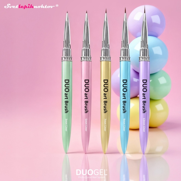 SET čopičev za NAILART - DUOART