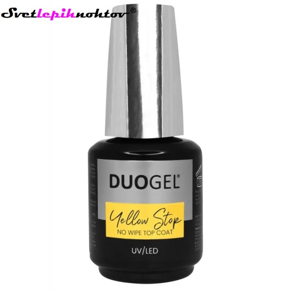 DUOGEL Top Coat Yellow Stop No Wipe, 15ml