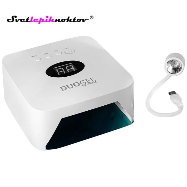 DUOGEL UVA/LED HIBRIDNA brezžična lučka, 54 W   mini LED lučka GRATIS