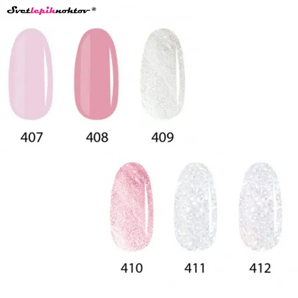 DUOGEL LED/UV-trajni lak za nokte, 6 ml, boja 408, Real Icon