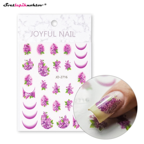 FRENCH Nalepke za nohte - VIJOLICE