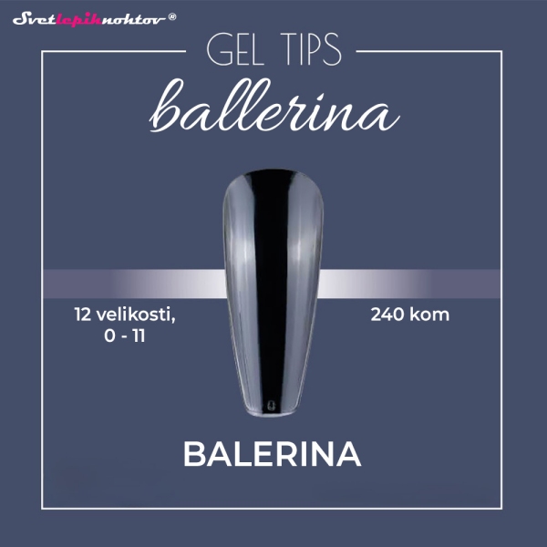 GEL TIPS 240kos - Balerina