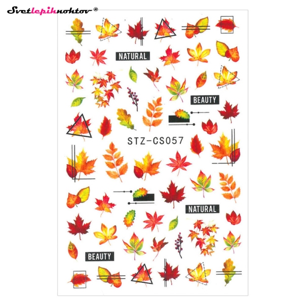 JESEN Nalepke za nohte - LISTJE