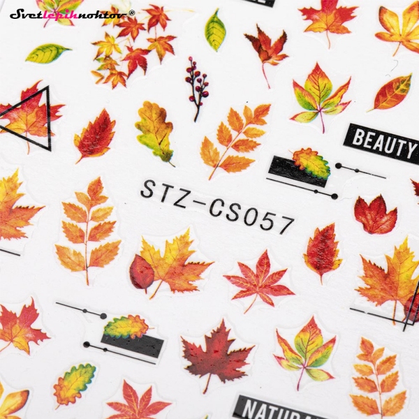 JESEN Nalepke za nohte - LISTJE