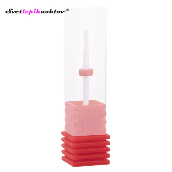 Keramični brusilni nastavek ozek, rdeči