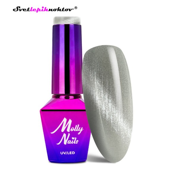 Molly Nails Cat Eye trajni lak za nohte, 8 g, št. 161