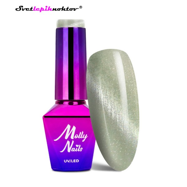 Molly Nails Cat Eye trajni lak za nohte, 8 g, št. 162