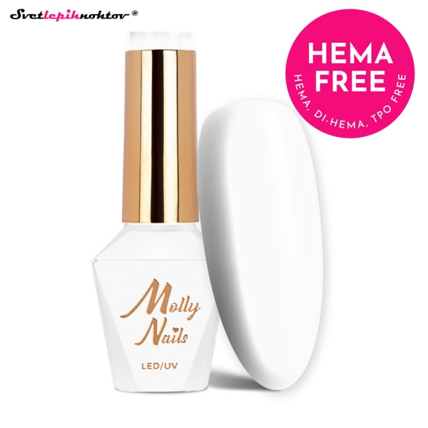 MOLLY NAILS gel lak - Hypnotise White