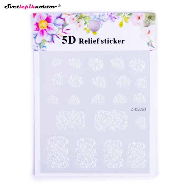 3D Nalepke za nohte - LISTJE