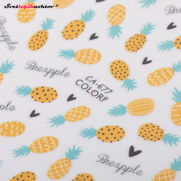 Nalepke za nohte - ANANAS