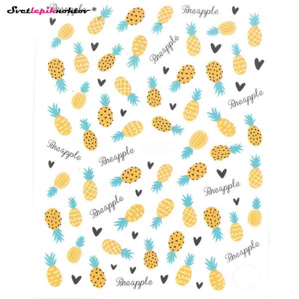 Nalepke za nohte - ANANAS