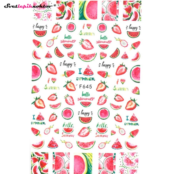 Nalepke za nohte - LUBENICA