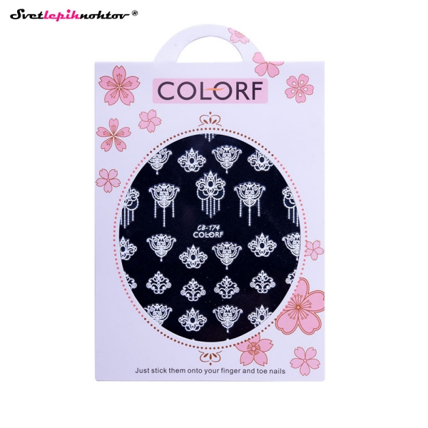 Nalepke za nohte - OKRASKI beli