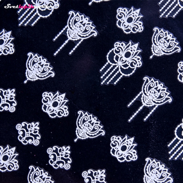 Nalepke za nohte - OKRASKI beli