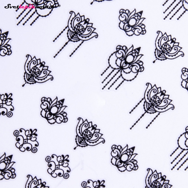 Nalepke za nohte - OKRASKI črni