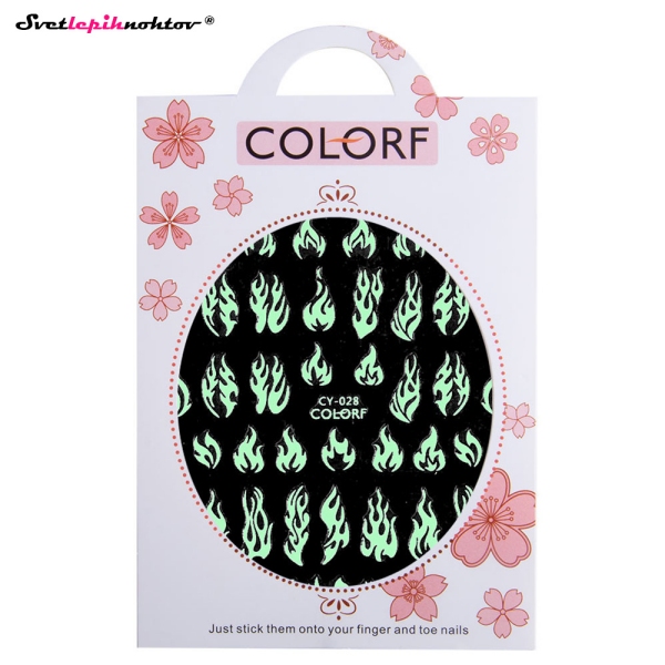 UV Nalepke za nohte - FLAME