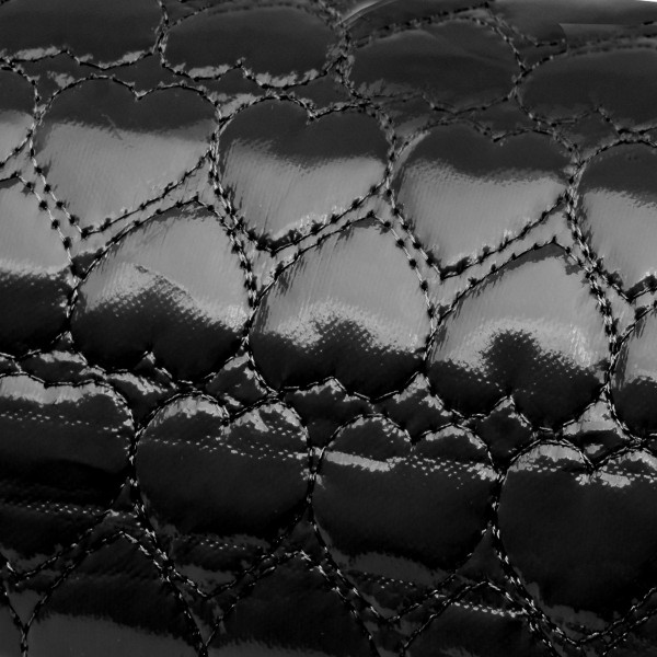 Blazina za roke iz umetnega usnja, črna
