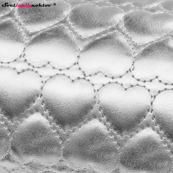 Blazina za roke iz umetnega usnja, srebrni
