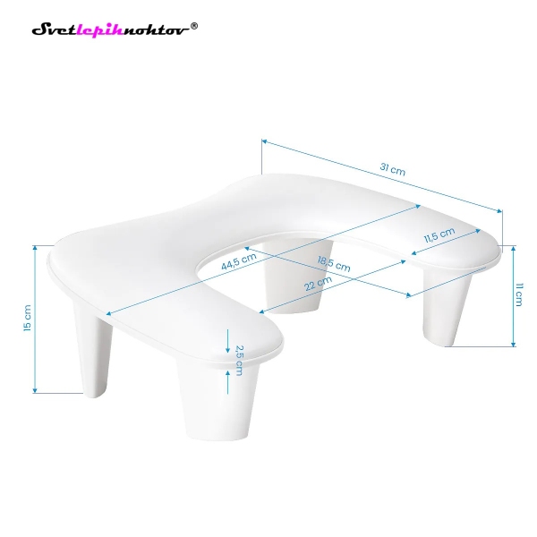 Podpora za roke, bela