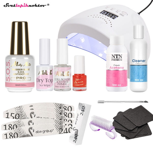 RUBBER BASE komplet Z UV/LED LUČKO