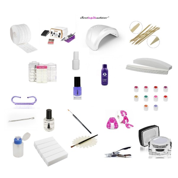 Enodnevni tečaj   začetni komplet za nohte PROFI z brusilnikom