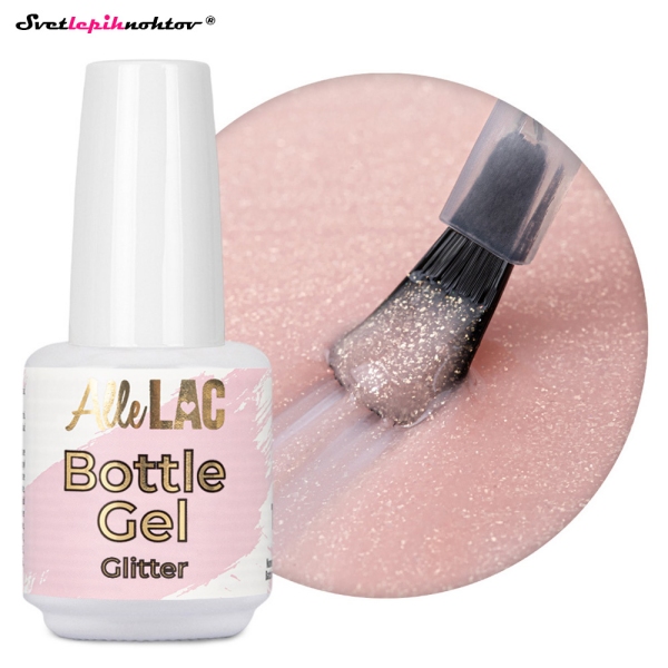 ALLELAC BOTTLE GEL - Nude Glimmer