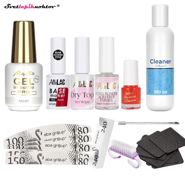 GEL IN BOTTLE komplet