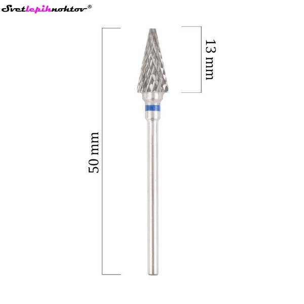 Karbidni brusilni nastavek, veliki stožec, srednje grob
