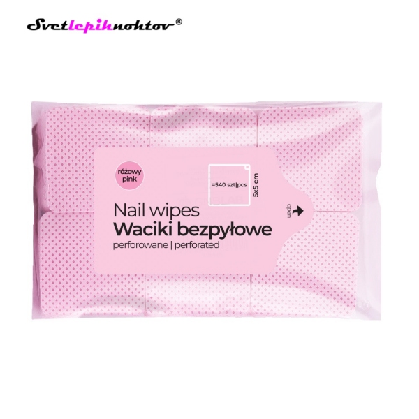 Tanke, bombažne blazinice za brisanje, roza, 540 kom