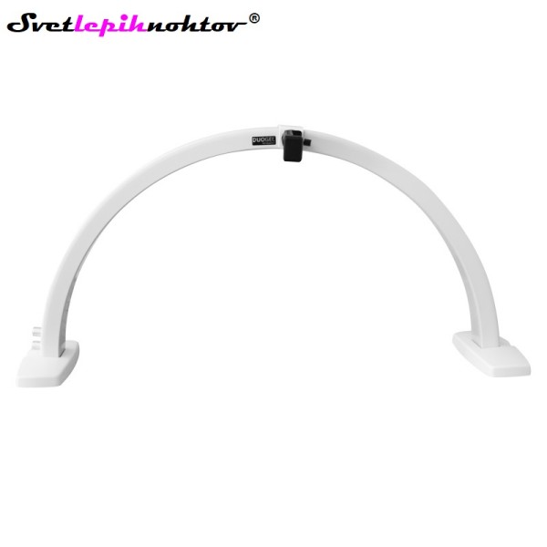 DUOGEL LED namizna delovna svetilka Half Moon, bela, 40 W