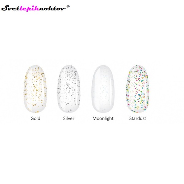 DUOGEL Top Coat No Wipe, 6 ml, Stardust