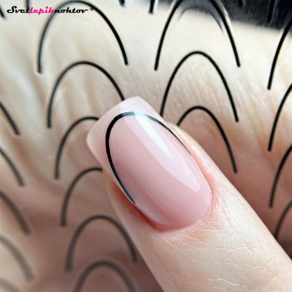 FRENCH Nalepke za nohte - BLACK LINE