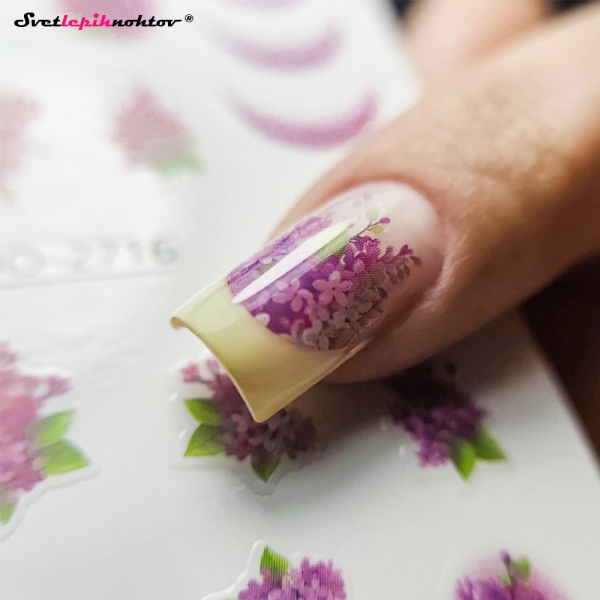 FRENCH Nalepke za nohte - VIJOLICE