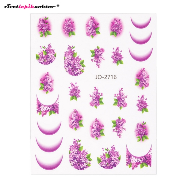 FRENCH Nalepke za nohte - VIJOLICE