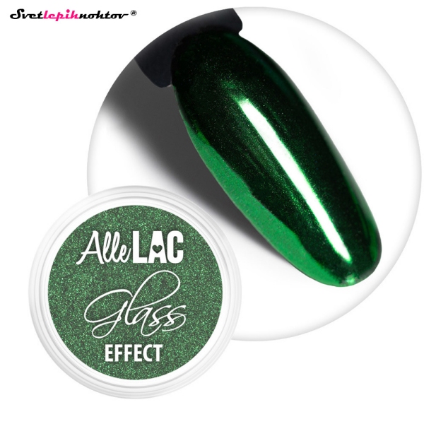 Glass Effect chrome prah - Green