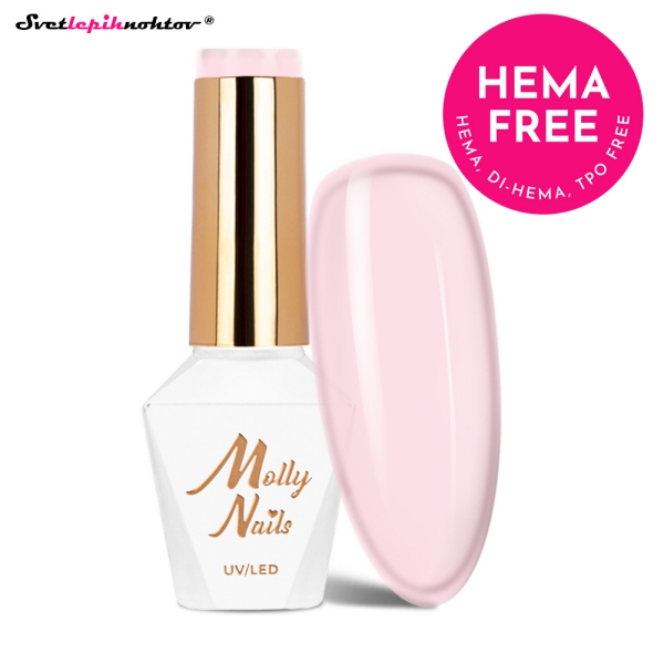 MOLLY NAILS MILKY gel lak 136 - Candy Pink