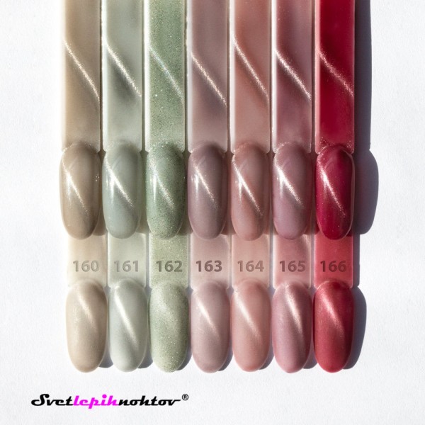 Molly Nails Cat Eye trajni lak za nohte, 8 g, št. 161