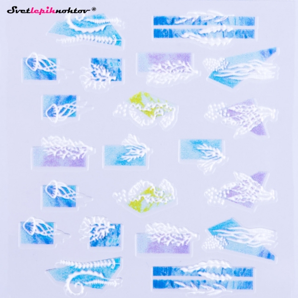 3D Nalepke za nohte - MORJE