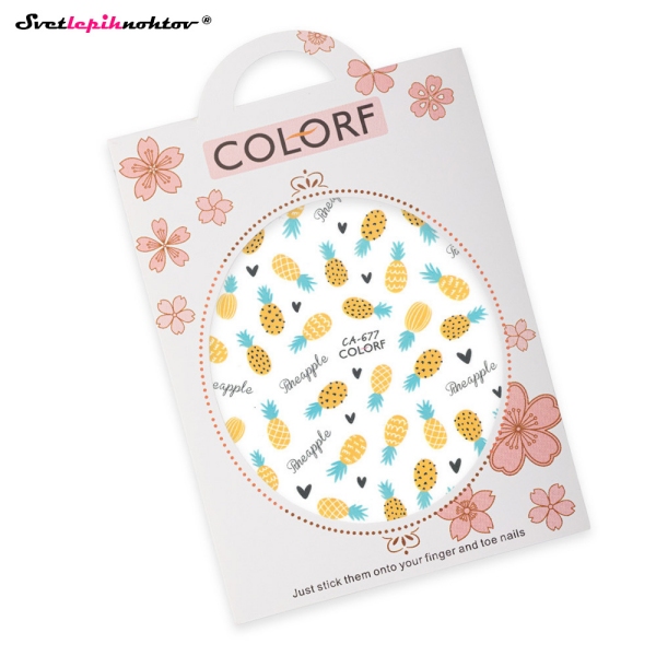 Nalepke za nohte - ANANAS