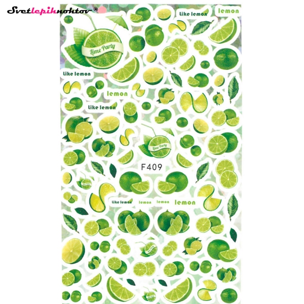 Nalepke za nohte - CITRUS