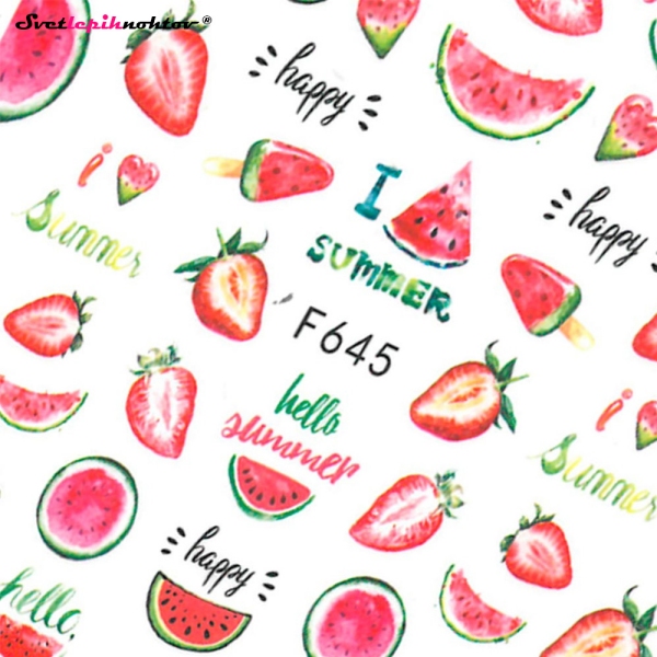 Nalepke za nohte - LUBENICA