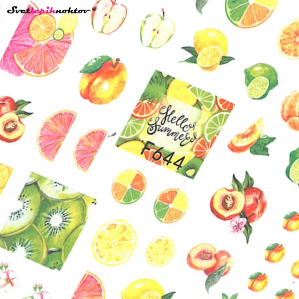 Nalepke za nohte - MEŠANO SADJE