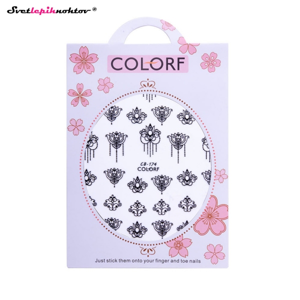 Nalepke za nohte - OKRASKI črni